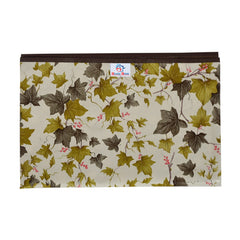 Heart Home PVC Floral Print Both Sided Bed Server Food Mat, Bedsheet Protector for Home 36"x36" (Green) 54HH4337.