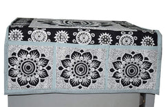 Kuber Industries Cotton Fridge Top Cover - Multicolour, Standard (FRERDDGG08)