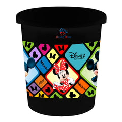 Heart Home Disney Mickey Minnie Print Plastic Garbage Waste Dustbin/Recycling Bin for Home, Office, Factory, 5 Liters (Black) -HS_35_HEARTHS17773