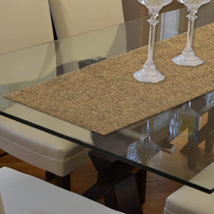 Kuber Industries Jute Table Runner for Living, Dinning, Office, Kitchen & Wedding 36" x 12" (Brown)