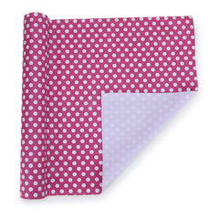 Heart Home Multiuses Dot Print Shelf Liners for Kitchen Shelves, cupboards, Wardrobe, Drawer, 10 Mtr (Pink) 52HH4082