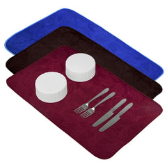Kuber Industries Dish Dry Mat | Microfiber Self Drying Mat | Kitchen Drying Mat | Water Absorbent Kitchen Mat | Embossed Dish Dry Mat | 38x50 | Pack of 3 | Multicolor