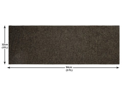 Kuber Industries Jute Table Runner for Home Décor 36" x 12" (Black)