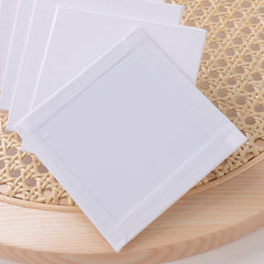 Kuber Industries Blank Cotton Canvas Boards for Painting|Canvas Sheets for Acrylic Painting|Art Panels for Oil & Watercolor Paint|"10x10" CM Pack of 6 (White)