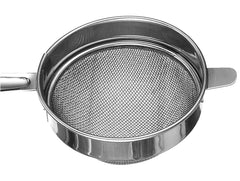 Heart Home Double Mesh Stainless Steel Strainer for Cocktails, Tea Herbs, Coffee & Drinks , 10cm (Silver)