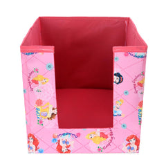 Kuber Industries Disney Princess Shirt Stacker | Non-Woven Wardrobe Organizer | Collapsible Clothes Organizer For Toys | Books With Handle | Pink