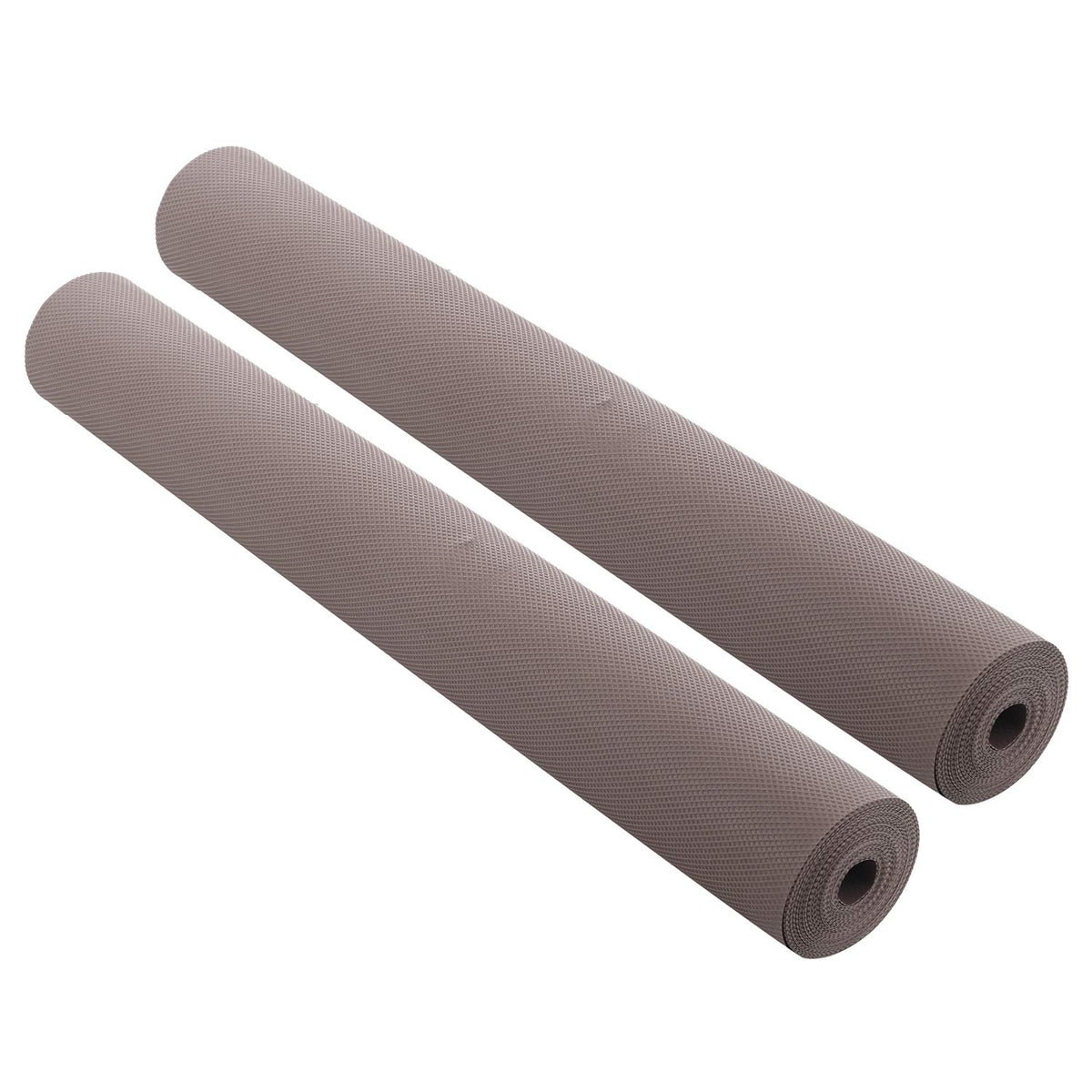 Kuber Industries 2 Pieces Multipurpose Textured Super Strong Anti-Anti Skid Mats and Liners for Drawer, Refrigerator, Cupboard, Shelf, Size 45X500cm (5 Meter Roll, Brown), Standard (CTKTC024049)