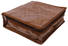 Heart Home Satin Locker Jewellery Kit Oragniser (Brown) - CTHH11291