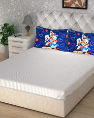 Heart Home Soft Throw Inserts with Microfiber Filled, Full Back & Lumbar Support Decorative Pillow with Disney Printed Cover for Sofa Bed Couch & Chairs,16"x24"(Blue),HHEART015918