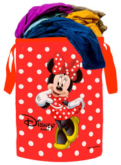 Kuber Industries Disney Print Waterproof Canvas Laundry Bag, Toy Storage, Laundry Basket Organizer 45 L (Red) - CTKTC045417