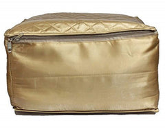 Kuber Industries 4 Piece Satin Saree Cover Set, Gold