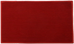 Kuber Industries Door Mat (Red, Microfiber, Standard)