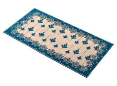 Heart Home Multiuses Floral Print Rectangular Cotton Table Runner for Dining and Center Table, Set of 2 (Green)-50HH01287