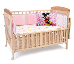 Kuber Industries Disney Printed Toddler Kids Pillow Silky Soft Microfiber Polyester, Perfect for Travel,Toddler Cot,12"x18" (Pink)-KUBMART15822