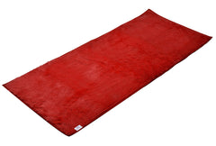 Heart Home Fluffy Shag Rug Bedside Runner for Home Décor (Red)-HS40HEARTH23989