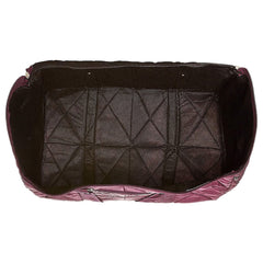 Kuber Industries Parachute Foldable Duffle Bag/Bag Packs with Handle for Traveling Pack of 2 (Maroon) 52KM3969