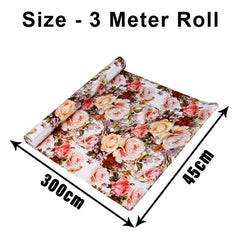 Heart Home Shelf Liner | Kitchen Cabinet Shelf Protector | Kitchen Liners for Cabinets and Drawers | Drawer Liner Mat | Rose Shelf Liner Cabinet Mat | 3 MTR | White