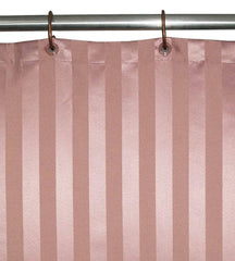 Kuber Industries Self Lining Design 7 Feet Shower Curtain with 8 Hooks (Brown) - CTKTC030567