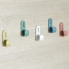 Kuber Industries Hooks for Wall|Durable & Rust-Proof for Bathroom, Kitchen|Wall Hooks for Doors & Closets| Pack of 10 | Multicolor