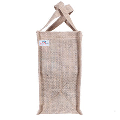 Heart Home Lunch Bag|Reusable Jute Fabric Tote Bag|Pineapple Print Tiffin Carry Hand Bag with Handle for Office,School,Gift (Brown)