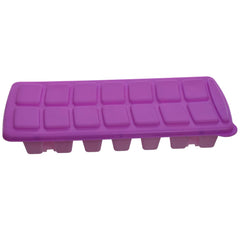 Kuber Industries 14 Cubes Plastic Unbreakable Virgin Plastic Ice Cube Tray with Lid (Set of 2, Multi)-KUBMART1226