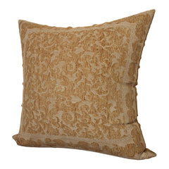 Kuber Industries Cushion Cover | Sofa Cushion Covers | Embossed Square Cushion Covers | Polyester Cushion Covers | Couch Cushion Covers | Set of 2 | 24 Inch | Brown