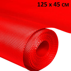 Kuber Industries 2 Pieces Multipurpose Textured Super Strong Anti-Slip Mat Liner,Size 45X125 Cm (1.25 Meter Roll, Red) - CTKTC040198