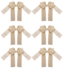 Kuber Industries Velvet 12 Pieces Curtain Tie Back Tassel Set (Gold)-CTKTC024109