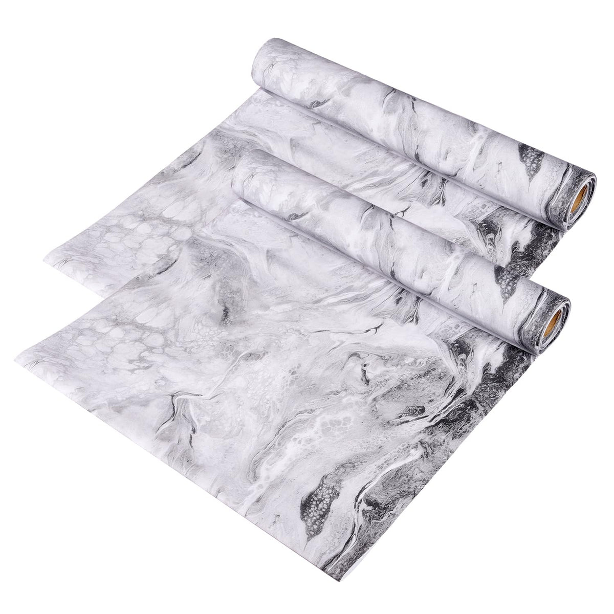 Heart Home Shelf Liner | Kitchen Cabinet Shelf Protector | Kitchen Liners for Cabinets and Drawers | Drawer Liner Mat | Marble Shelf Liner Cabinet Mat | 5 MTR | Pack of 2 | Gray