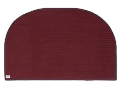 Heart Home D-Shape Durable Microfiber Heavy Duty Doormat (14'' x 23'', Maroon, HEART12153, Standard)