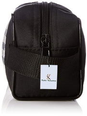 Kuber Industries Canvas Black Shaving Kit Set Of 2 Pcs (SLTSK99829)