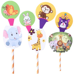 Heart Home Cupcake Toppers | Cardboard Cupcake Picks |Decorations Supplies for Farewell | Birthday Party | Theme Cupcake Topper | 14 Pieces | DT-2099 | Multicolor