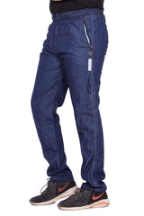 Kuber Industries Denim Pajama Lower Track Pant for Men-L (Blue)