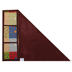 Heart Home Fridge Top Cover|Floral Print & Water Resistant PVC Material|6 Utility Side Pockets with Plain Border|Size 98 x 58 CM, Pack of 1(Blue)