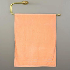 Heart Home Soft Cotton Bath Towel for Hands, Face, Newborn Babies, Toddlers, Children, 19"x38"- Pack of 2 (Green & Peach)