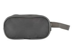 Heart Home Toilerty bag, Shaving Kit, Cosmetic Bag For Travel Accessories With 3 Zipper Comparments & Carrying Strip (Grey)-HS43HEARTH26611