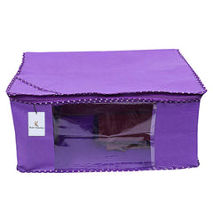 Kuber Industries 6 Piece Non Woven Saree Cover Set, Royal Blue,Large Size -CTKTC6449