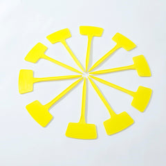 Kuber Industries Garden Tags/Plant Lables Tag|Markers lables for Garden Plant| Pack of 10 (Yellow)