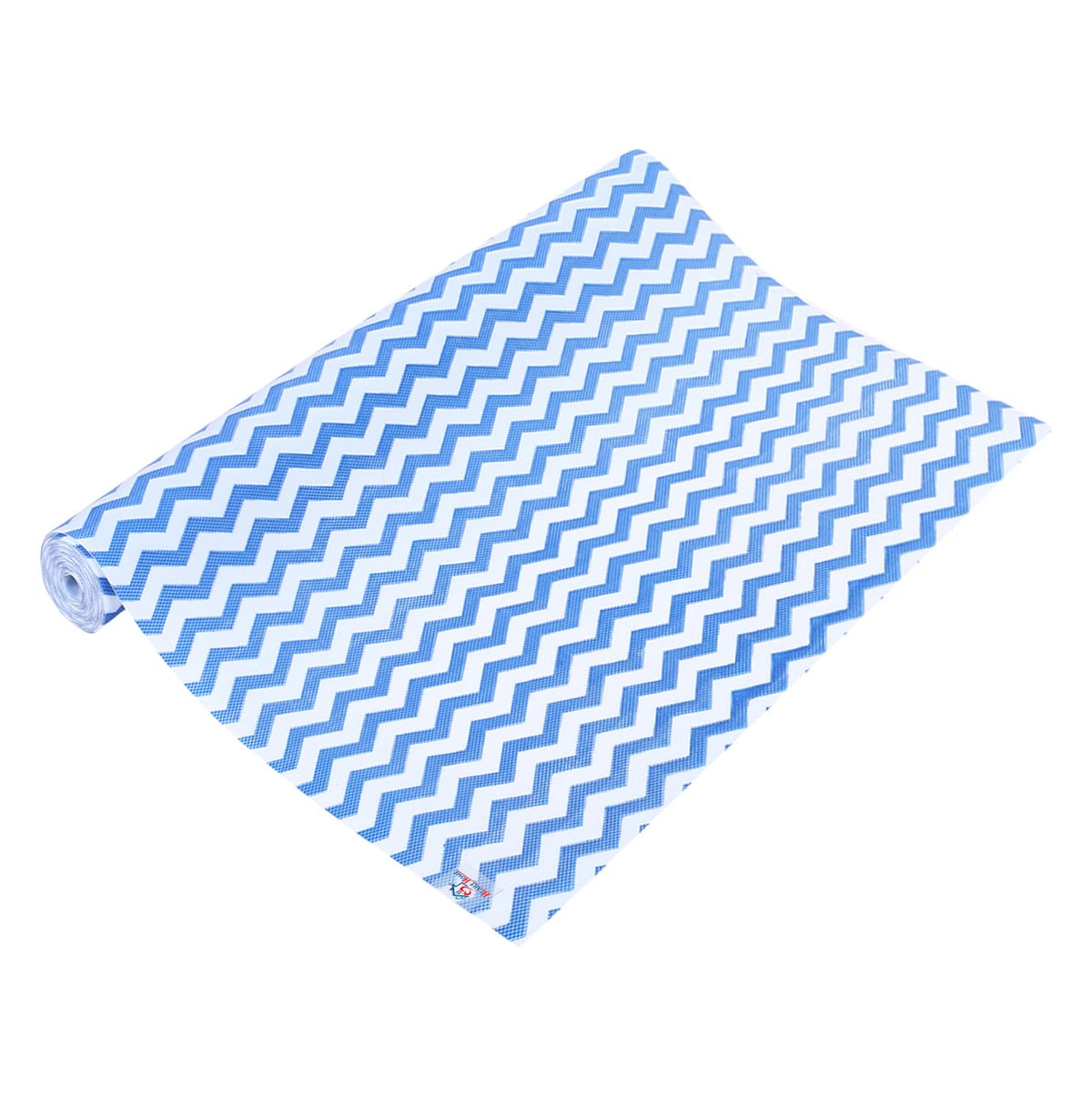 Heart Home Shelf Liner | EVA Kitchen Cabinet Shelf Mat | Anti-Slip Bathroom Mat | Fridge Mat | Table Mat | Zig Zag Design Wardrobe Mat | 3 Meter | Blue
