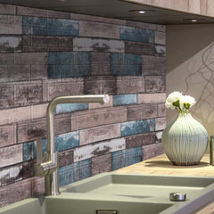 Kuber Industries Foam Brick Pattern 3D Wallpaper for Walls | Soft PE Foam | Easy to Peel, Stick & Remove DIY Wallpaper | Suitable on All Walls | Pack of 5 Sheets,70 cm X 70 cm