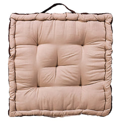 Heart Home Square Chair Pad|Comfortable Seat Cushion|Soft Cotton Pillow Filler for Seating,Meditation,Yoga,Living Room,Pack of 4 (Beige)