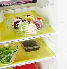 Kuber Industries 6 Pieces PVC Refrigerator/Fridge Multipurpose Drawer Mat Set(Yellow)-CTKTC32295