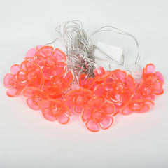 Kuber Industries Diwali Lights | 14 Flower Fairy Lights for Diwali | Christmas | Home Decoration | Indoor & outdoor | Diwali Lights for Decoration | Crystal Flower | Brown