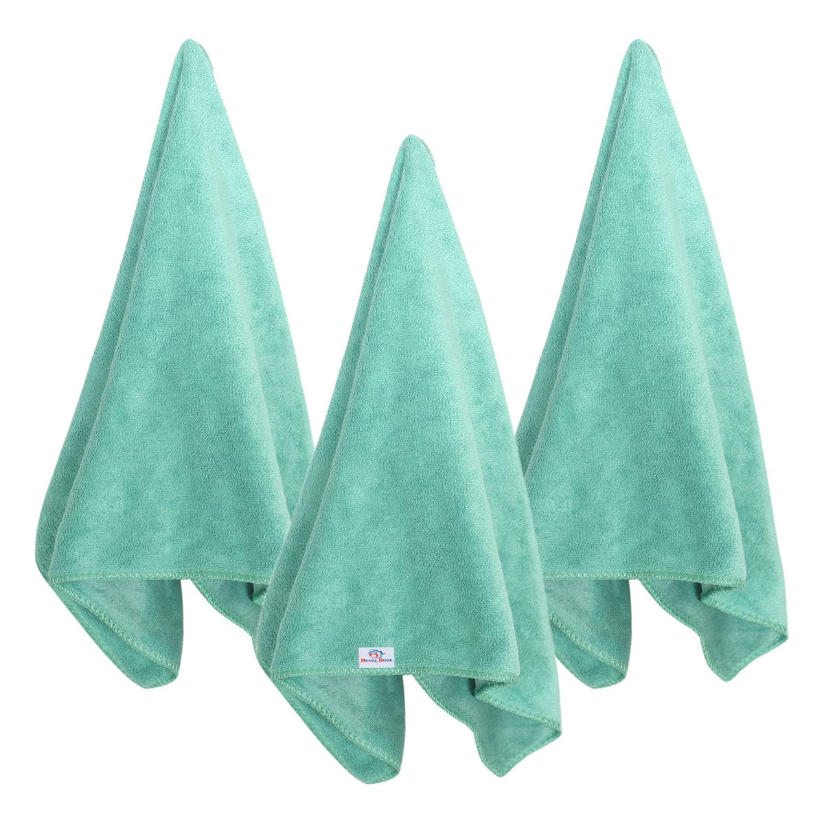 Heart Home Cleaning Cloths|Microfiber Highly Absorbent Wash Towels for Kitchen,Car,Window,24 x 16 Inch,Pack of 3 (Assorted)