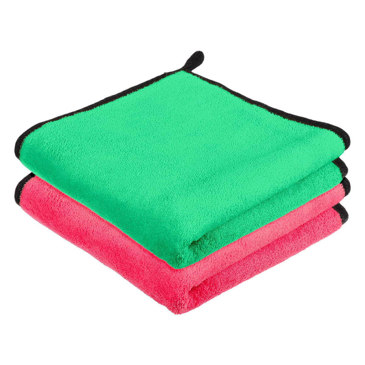 Heart Home Cleaning Towel | Reusable Cleaning Cloths for Kitchen | Duster Towel for Home Cleaning | 400 GSM Cleaning Cloth Towel with Hanging Loop | 40x40 | Pack of 2 | Multi