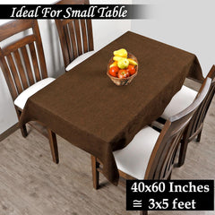 Heart Home Heat Resistant, Antislip Jute Center Table Cover for Home Decor, 40"x60" (Light Brown)