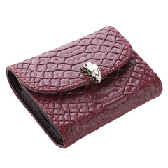 Kuber Industries Card Holder Wallet for Men Women|Debit Credit Card Holder|Wallet for Id, Visiting Card, Buisness Card|Button Closure Wallet|Red