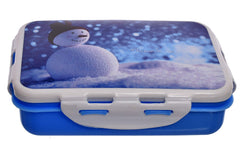Kuber Industries Model-401 Unbreakable Plastic Medium Airtight Leakproof Lunch Box/Tiffin (Blue)-KUBMART1299,Standard