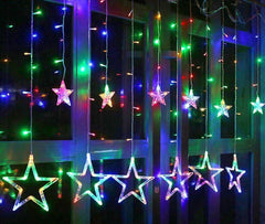 Heart Home LED String Light | 6 Big & 6 Small LED String Lights | Light for Christmas | Light for Weddings | Star Light | Lights for Home Decoration | Multi