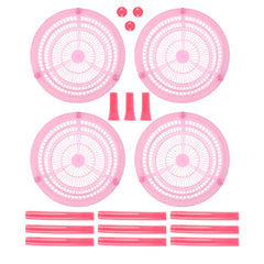 Kuber Industries Storage Basket | Plastic 4 Layer Kitchen Storage Basket | Storage Rack for Kitchen | Multi-Layer Vegetable Rack | Mondeo Floor-Standing Rack | Pink